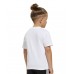 ADIDAS LK BL TEE JC9720 ΠΑΙΔΙΚΗ ΒΑΜΒΑΚΕΡΗ ΜΠΛΟΥΖΑ T.Shirt UNISEX ΛΕΥΚΗ